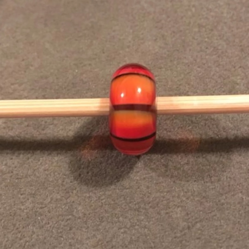 Trollbeads, orange pumpkin bead